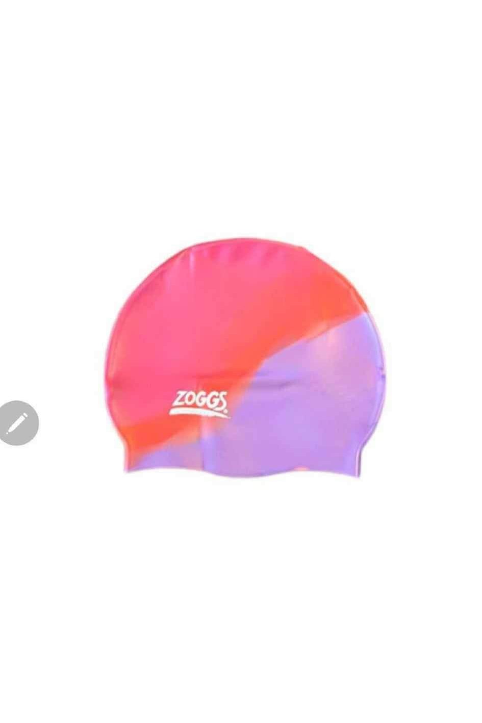 Zoggs Multi Silicone Swimming Cap - Pink / Purple