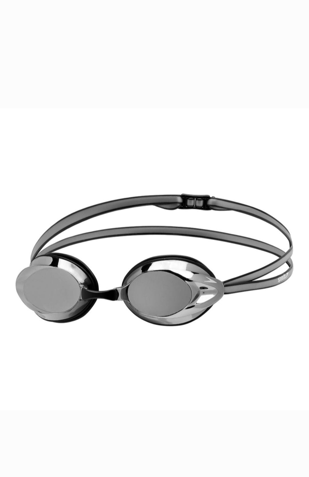 Speedo Adult Opal Mirror Goggle - Black/ Silver