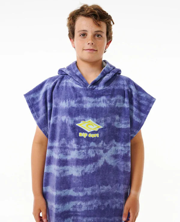 Rip Curl Kids Ocean Blue Tie Dye Hooded Towel