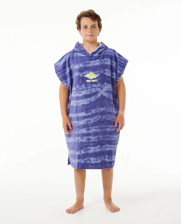 Rip Curl Kids Ocean Blue Tie Dye Hooded Towel