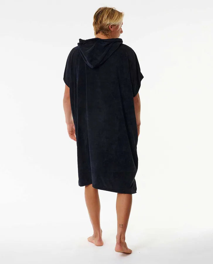 Rip Curl Brand Hooded Towel - Black Adult Unisex