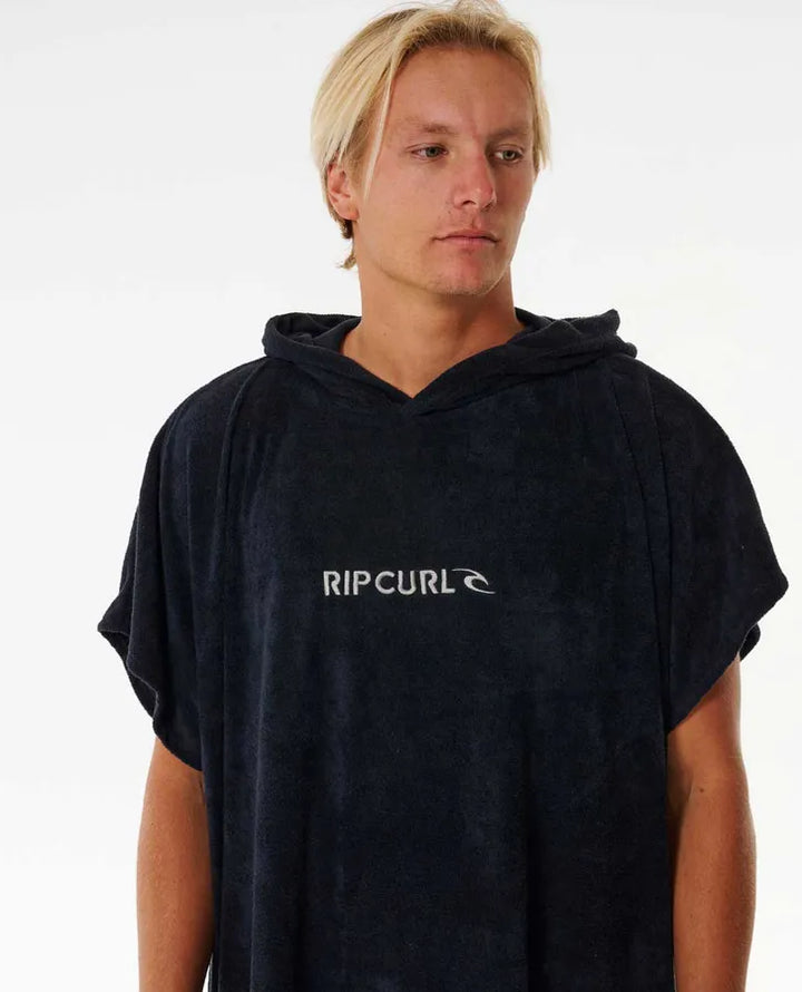 Rip Curl Brand Hooded Towel - Black Adult Unisex