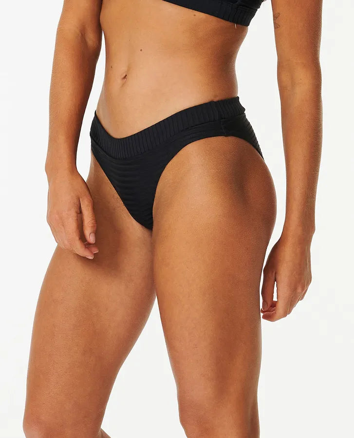 Rip Curl -Premium Surf Full Coverage Bikini Bottoms Black