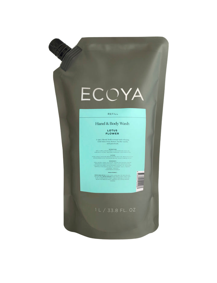 Ecoya Lotus Flower Hand & Body Wash Refill 1L