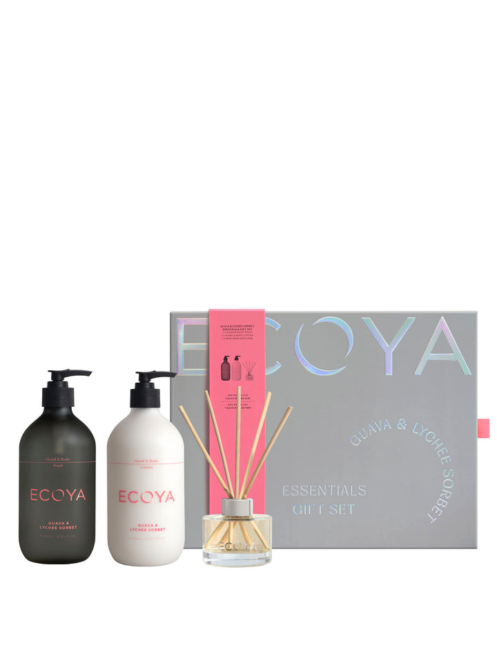 ECOYA Guava & Lychee Sorbet Essentials Gift Set