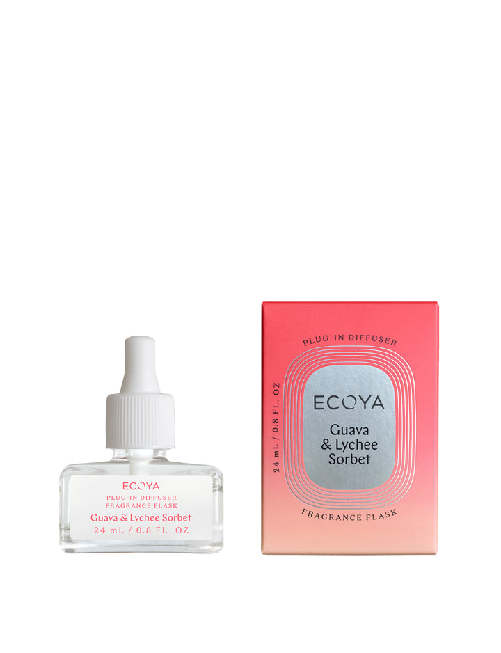 ECOYA Plug-In Diffuser Fragrance Flask - Guava & Lychee