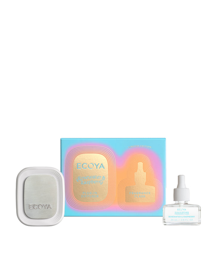 ECOYA Limited Edition Rosewater & Raspberry Plug-In Diffuser Set