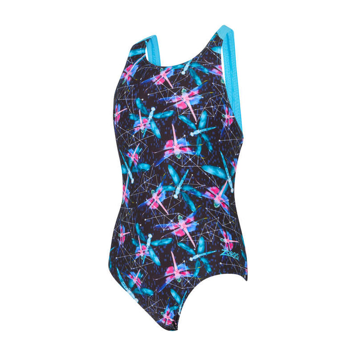 Zoggs Junior Girls Fiery Star Flyback