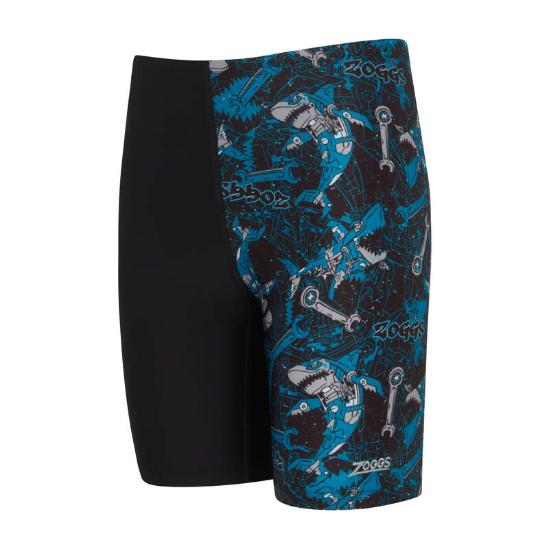 Zoggs Boys Shark Bot Mid Jammer
