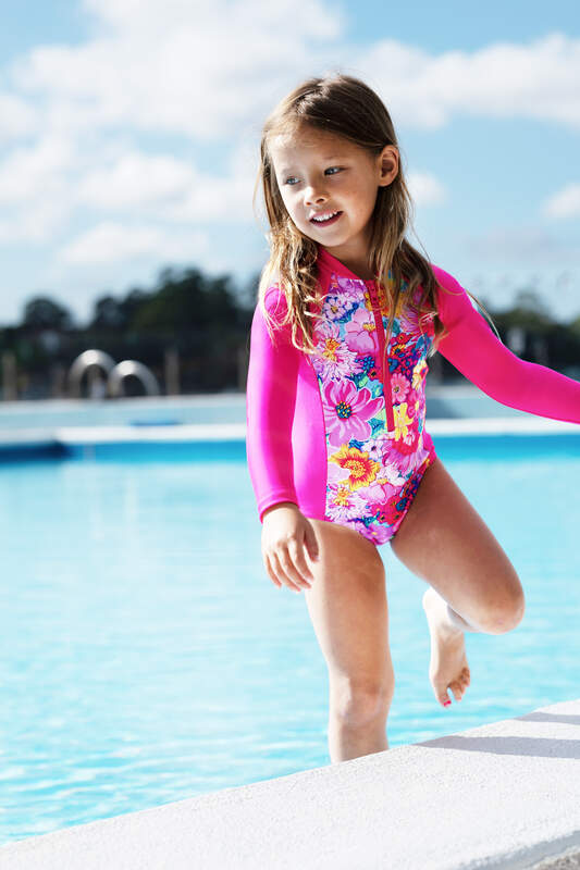 Zoggs Tot Girls Paddle Suit UPF 50+