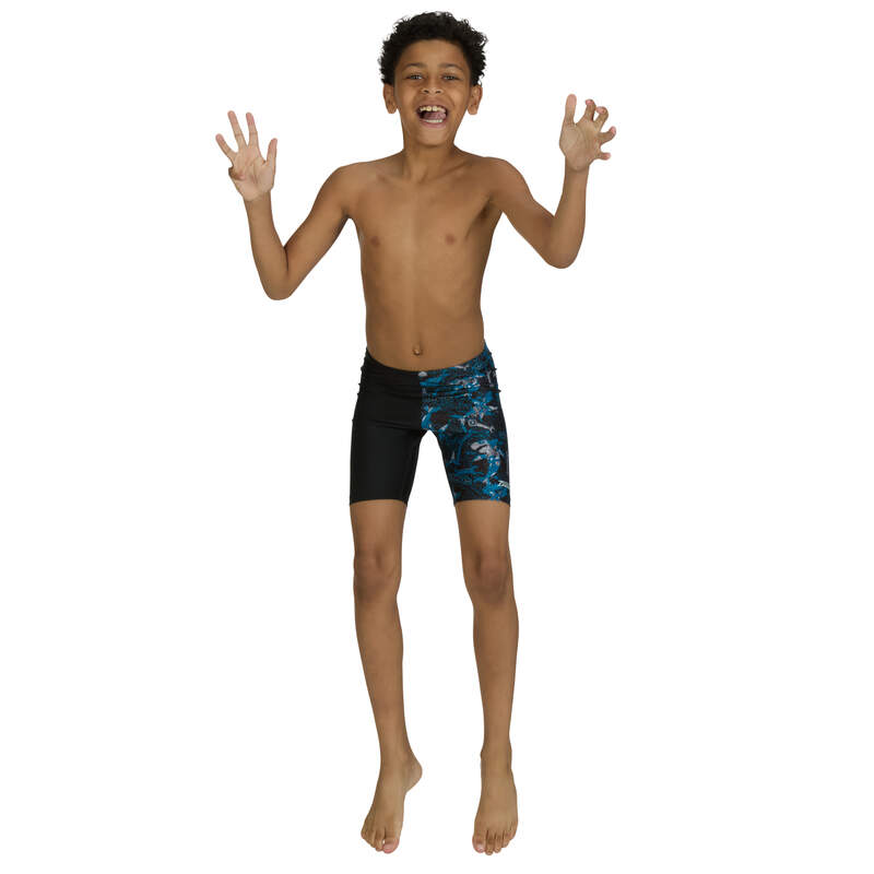 Zoggs Boys Shark Bot Mid Jammer