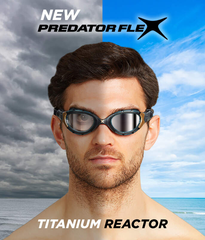 Zoggs Predator Flex Titanium Reactor Goggle (Photochromatic) - Regular