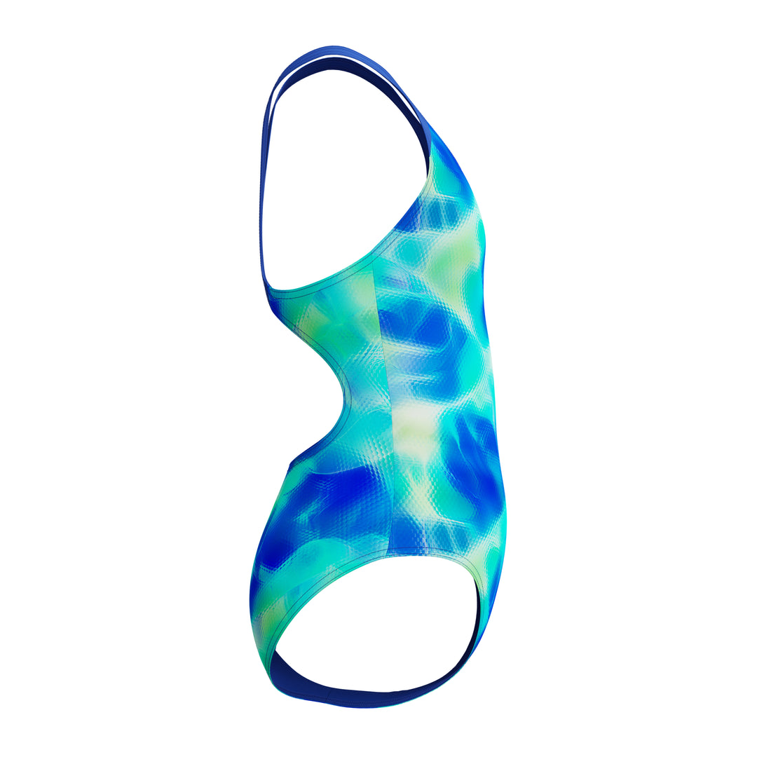 Speedo Junior Girls Allover Print Splashback One Piece