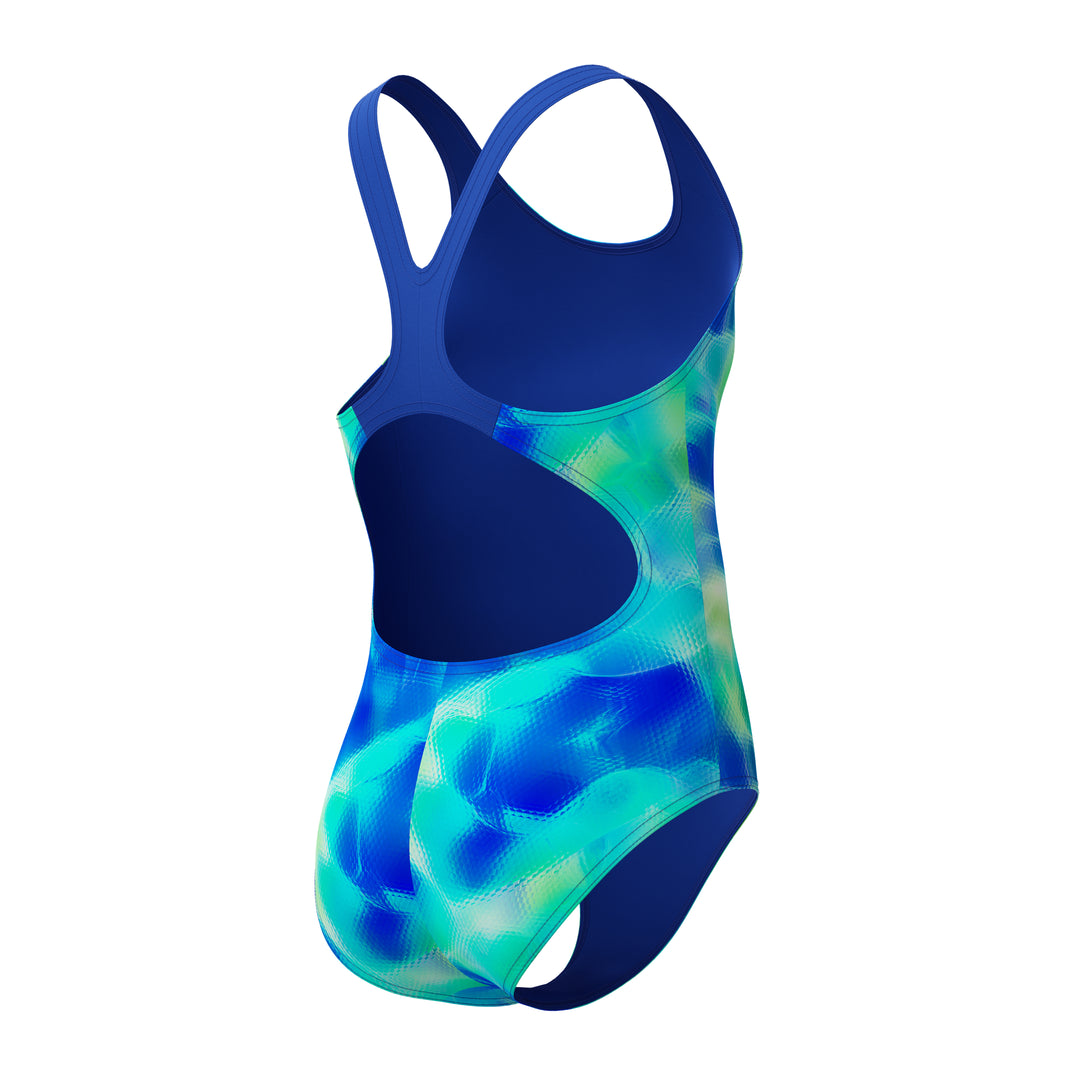 Speedo Junior Girls Allover Print Splashback One Piece