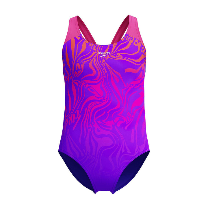 Speedo Junior Girls Vibrant Ripple Splashback