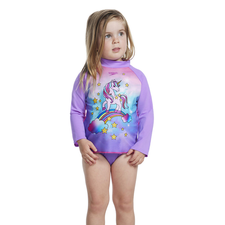 Speedo Tot Girls Unicorn Rashtop