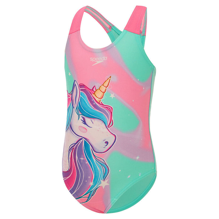 Speedo Toddler Girl Placement Swimsuit One Piece
