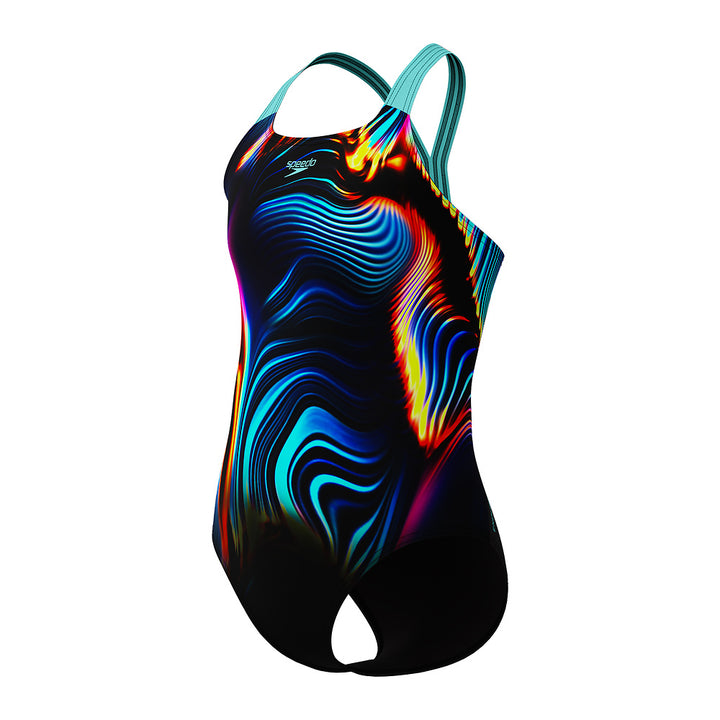 Speedo Girls Digital Placement Powerback - Arctic Glass
