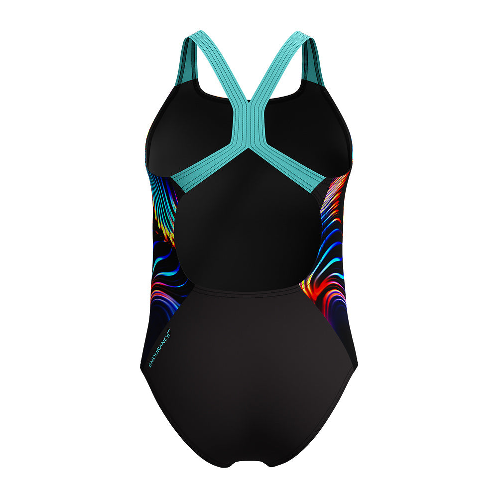Speedo Girls Digital Placement Powerback - Arctic Glass
