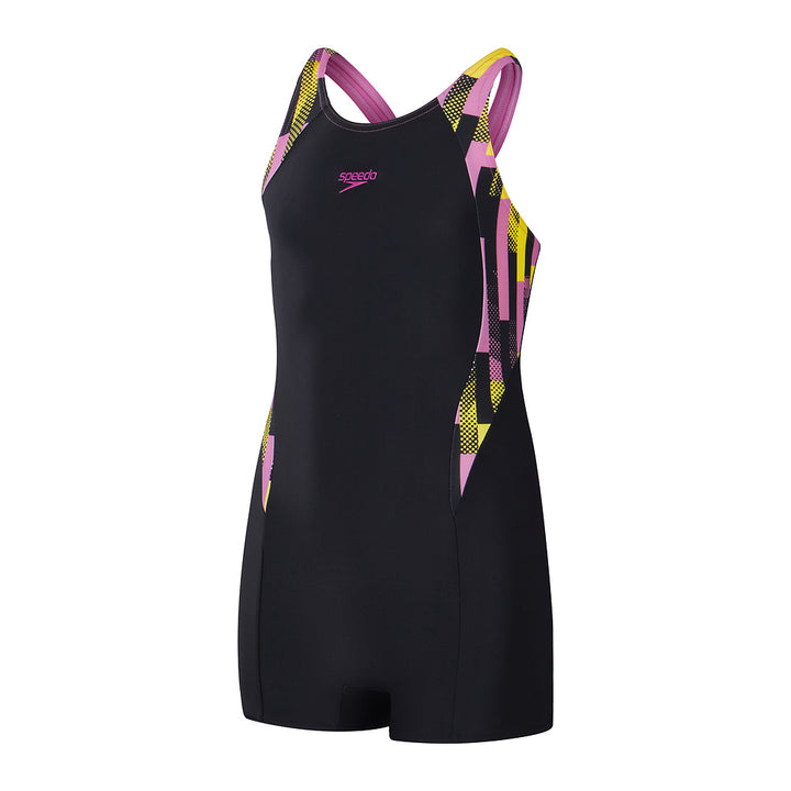 Speedo Girls Printed Panel Legsuit