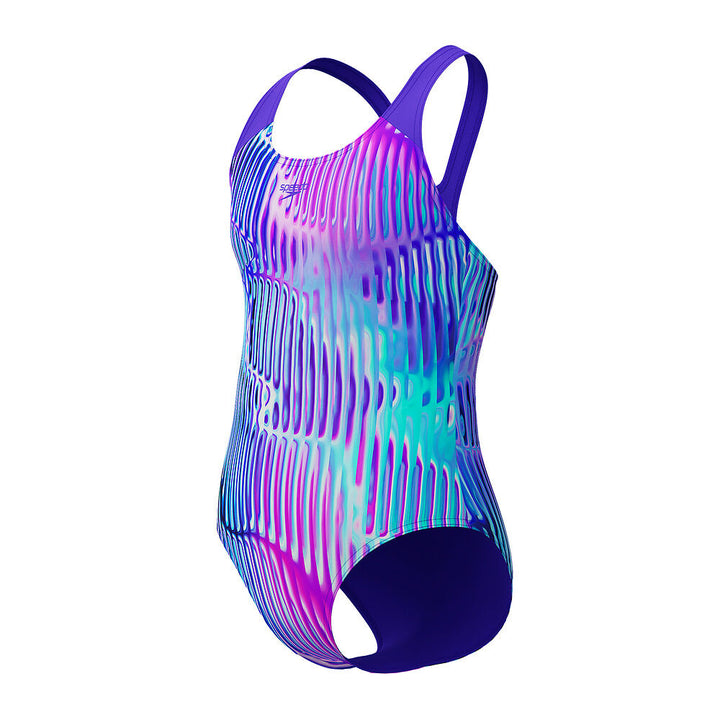 Speedo Junior Girls Digital Allover Splashback One Piece