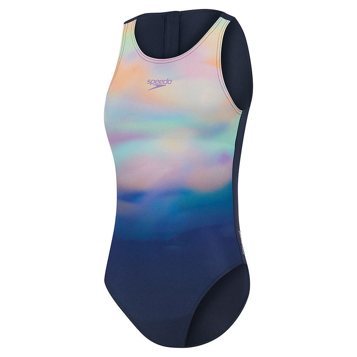 Speedo Junior Girls Placement Hydrasuit One Piece
