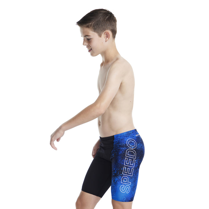 Speedo Junior Boys Incite V-Cut Jammer - Black/Cobalt