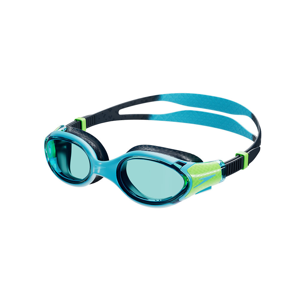 Speedo Biofuse 2.0 Junior Goggle - Hypersonic Blue/True Navy/Lumo Green/Blue