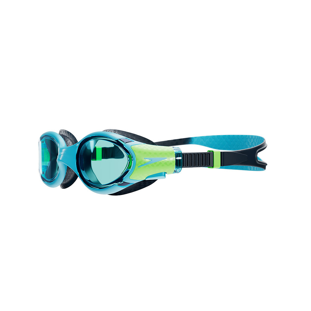 Speedo Biofuse 2.0 Junior Goggle - Hypersonic Blue/True Navy/Lumo Green/Blue