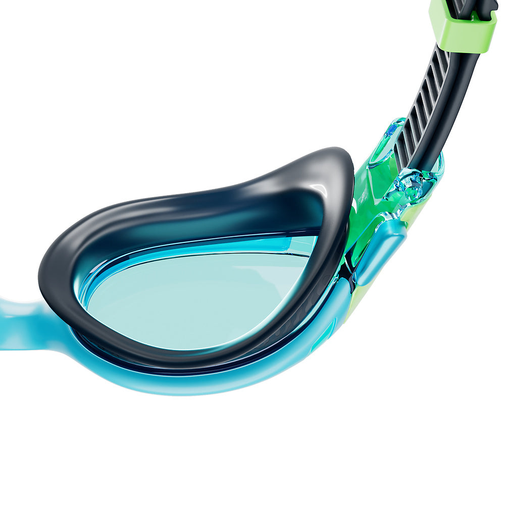 Speedo Biofuse 2.0 Junior Goggle - Hypersonic Blue/True Navy/Lumo Green/Blue