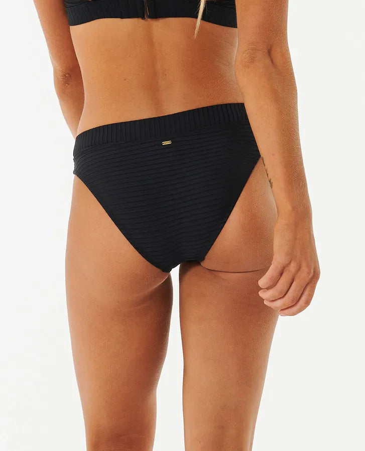 Rip Curl -Premium Surf Full Coverage Bikini Bottoms Black