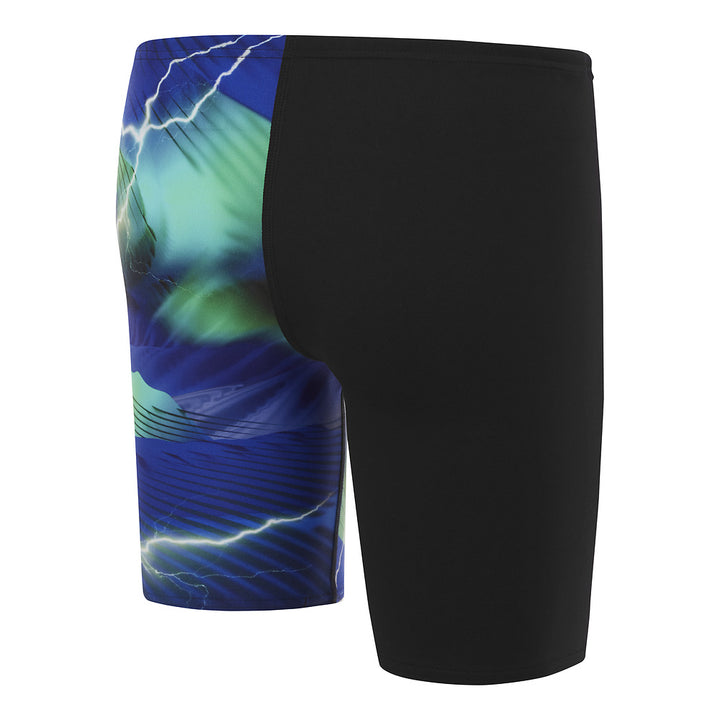 Speedo Boys Lightning V-cut Jammer - Black/Beautiful Blue/Aquarium/Fake Green