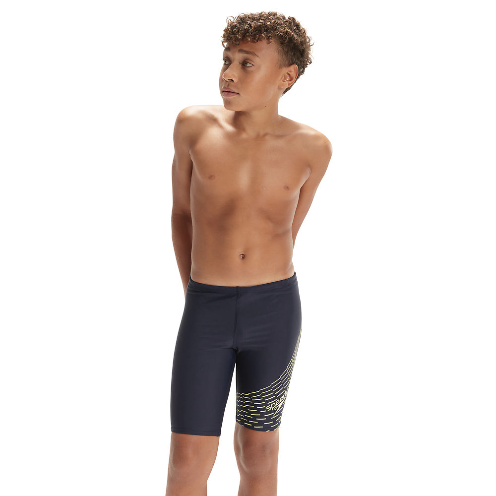 Speedo Boys Medley Logo Jammer - True Navy/Spritz