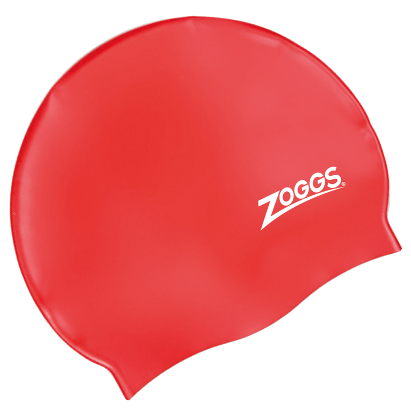 Zoggs Silicone Cap - Assorted Colours (Red / Black / Royal Blue / Pink / Purple)