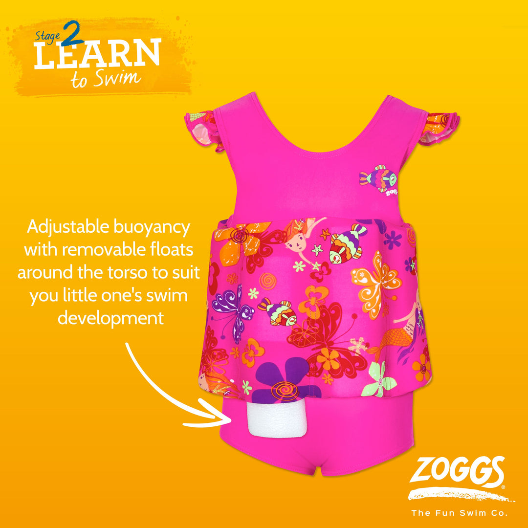 Zoggs Mermaid Learn to Swim Floatsuit 2-3yrs / 15-18kg