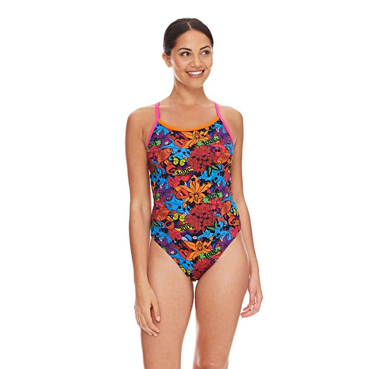 Zoggs Flower Pop Tri Back