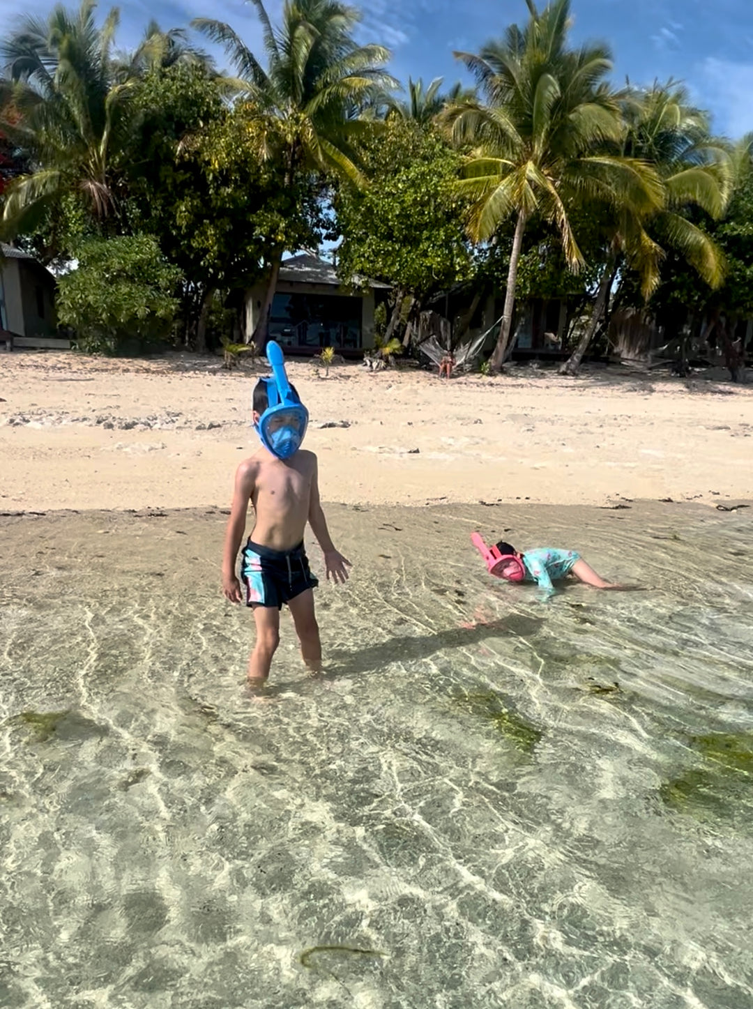 Wailani Kids Snorkeling Face Mask Blue