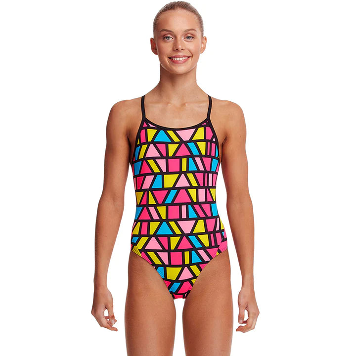 Funkita Girls Gee Up Diamond Back One Piece