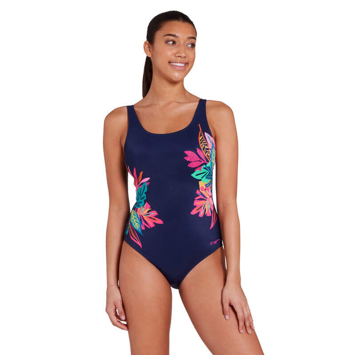 Zoggs Kuri Adjustable Scoopback One Piece Swimsuit