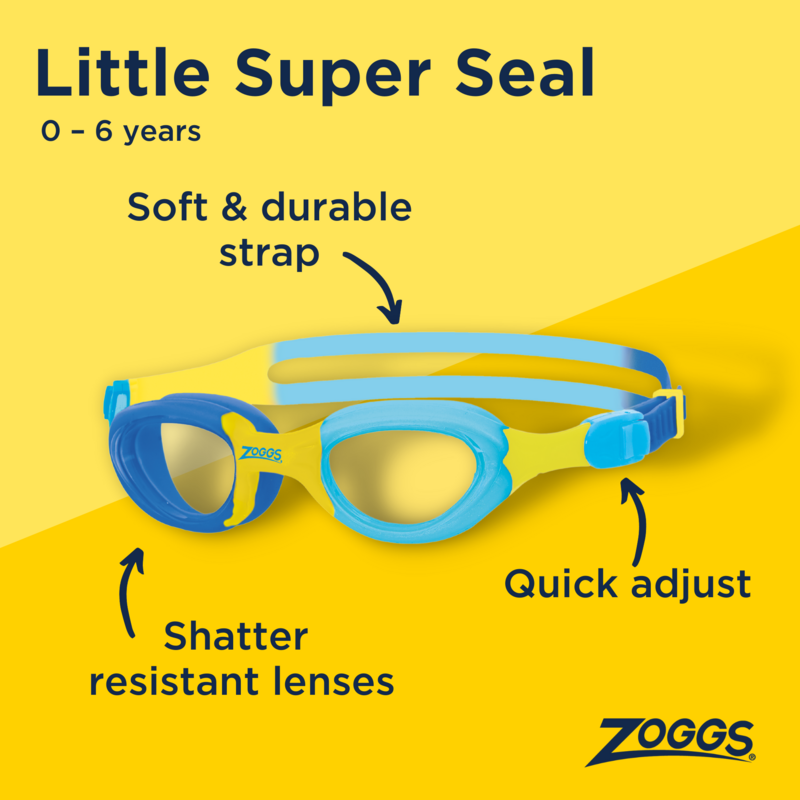 LITTLE SUPER SEAL GOGGLE BLUE/CLEAR