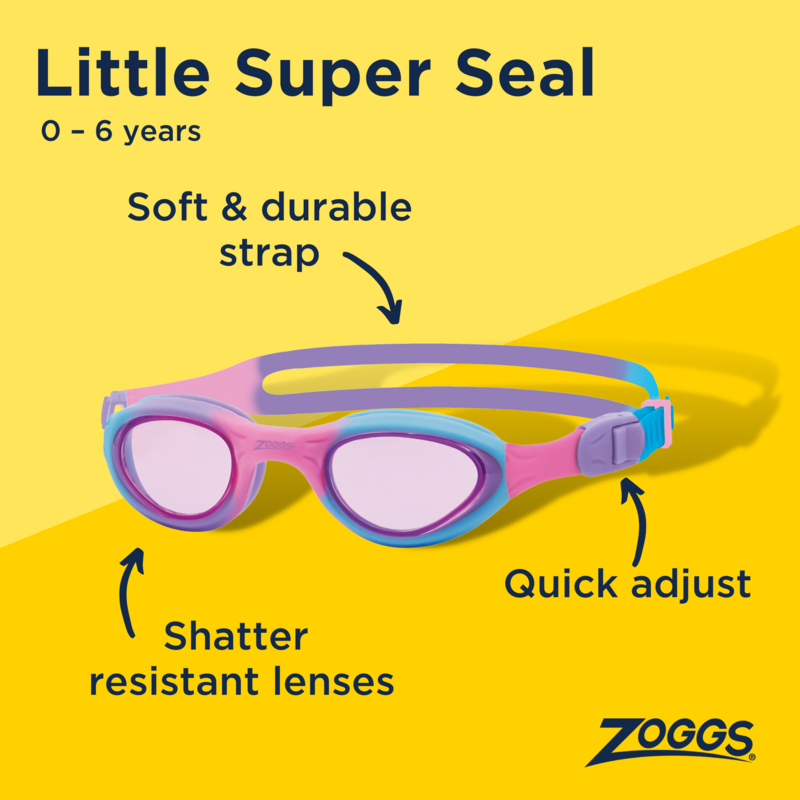 Zoggs Little Super Seal Pink/Purple/Tint Pink