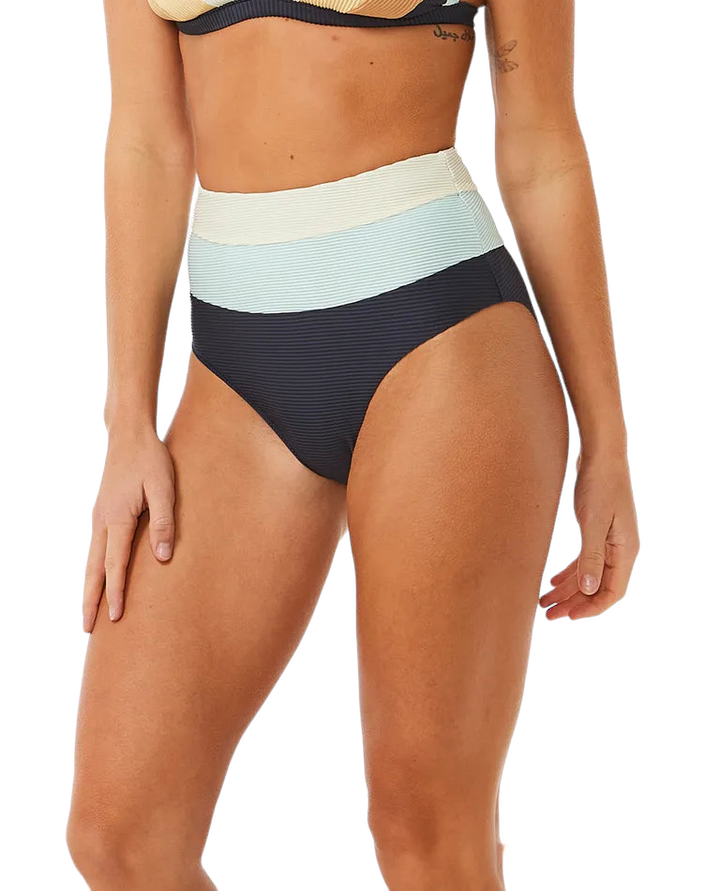 Rip Curl Block Party Splice Full Coverage Bikini Bottom