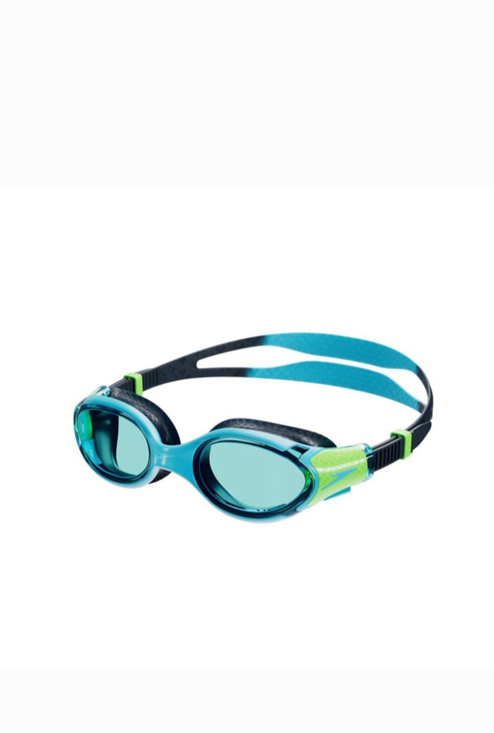 Speedo Biofuse 2.0 Junior Goggle - Hypersonic Blue/True Navy/Lumo Green/Blue