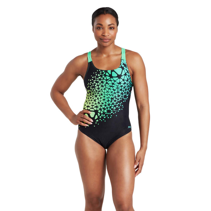 Zoggs Fragment Speedback Womens Swimsuit