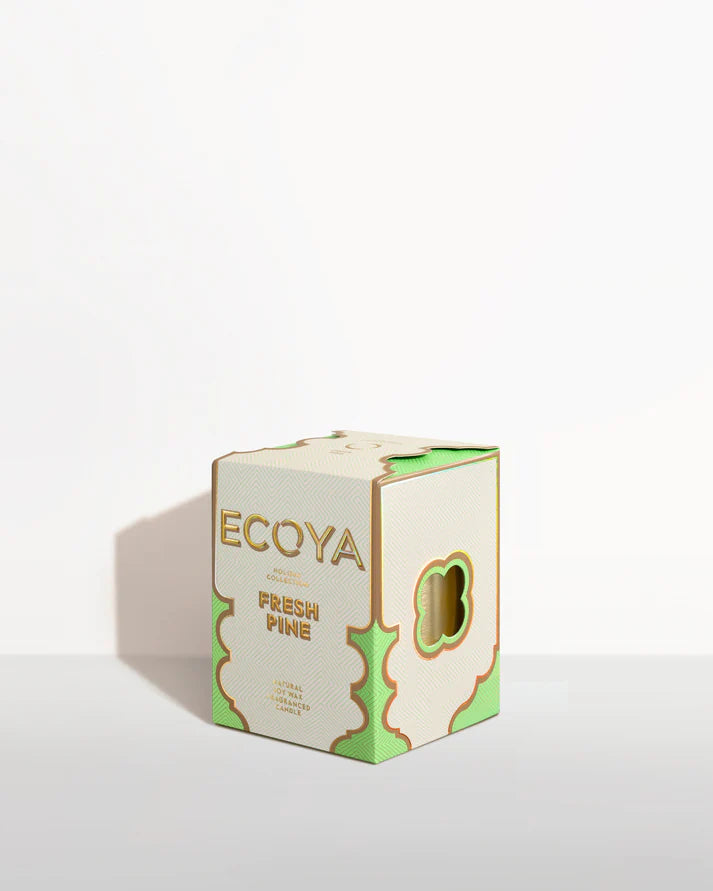 Ecoya Holiday: Fresh Pine Goldie Candle 400g