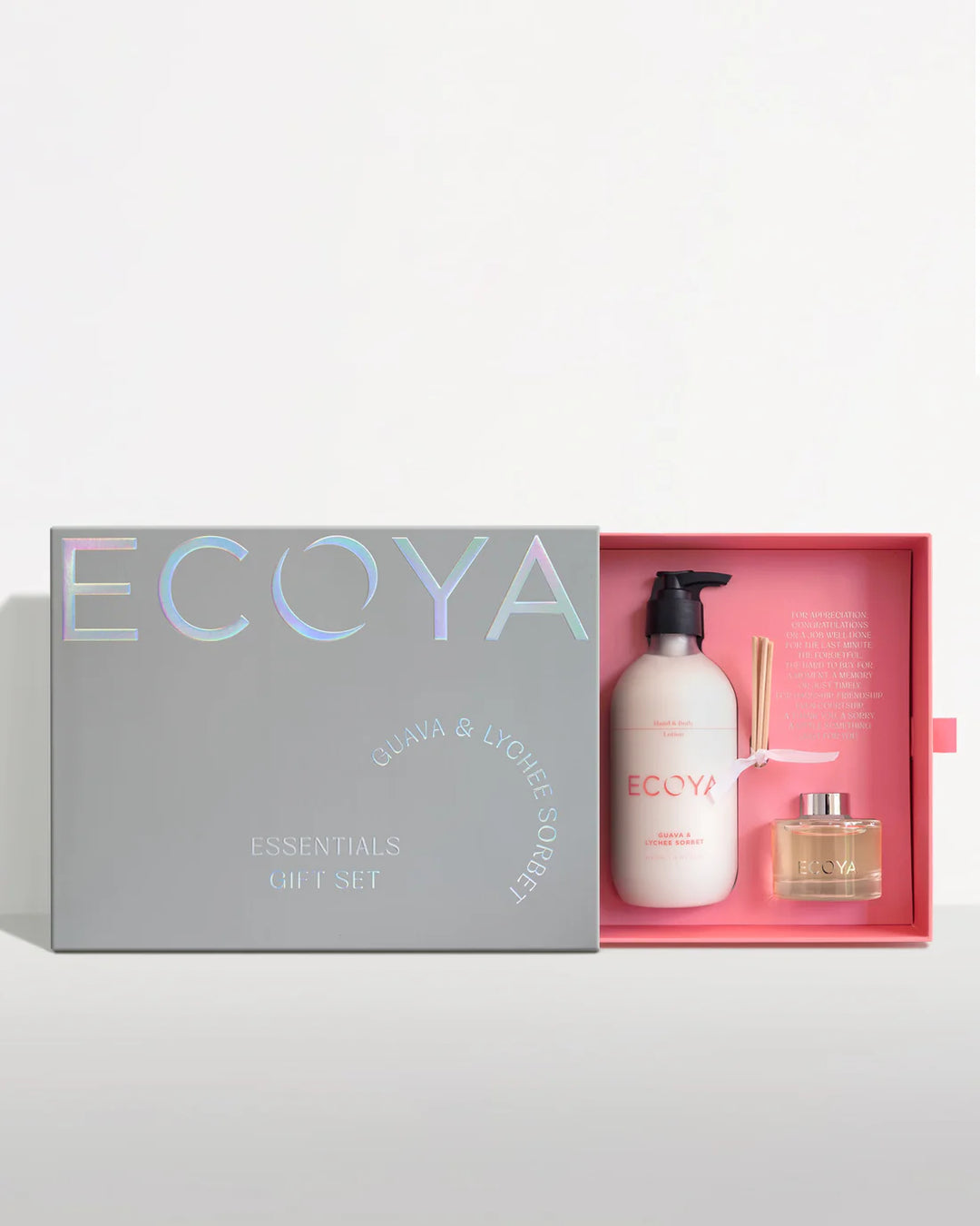 ECOYA Guava & Lychee Sorbet Essentials Gift Set