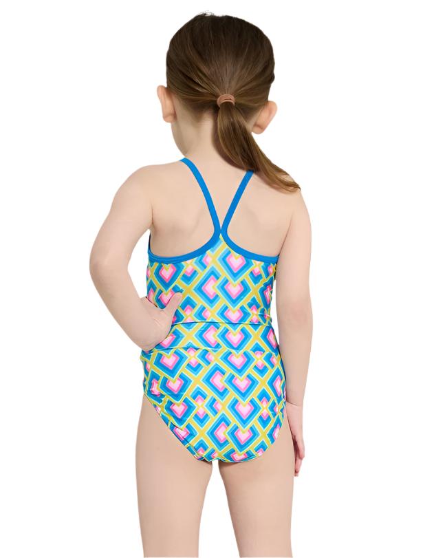 Zoggs Xena Girls High Back Swimsuit