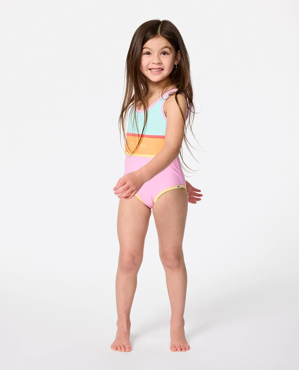 Rip Curl Island Days 1 Piece Swimsuit – Girls (1-8 Years)