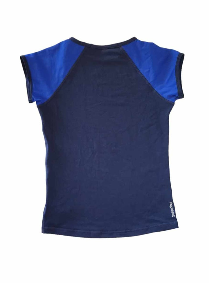 Zoggs Girls Navy Blue Short Sleeve Sun Top