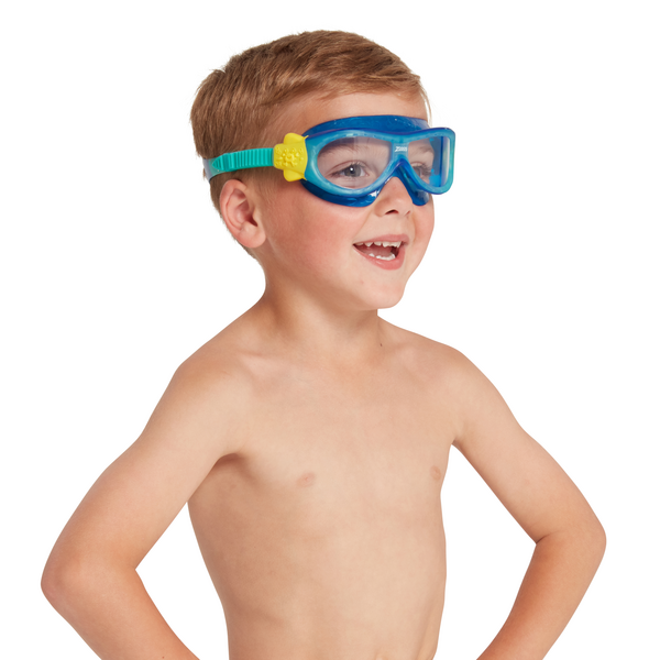 Kids swim goggle with UV protection and anti-fog lenses